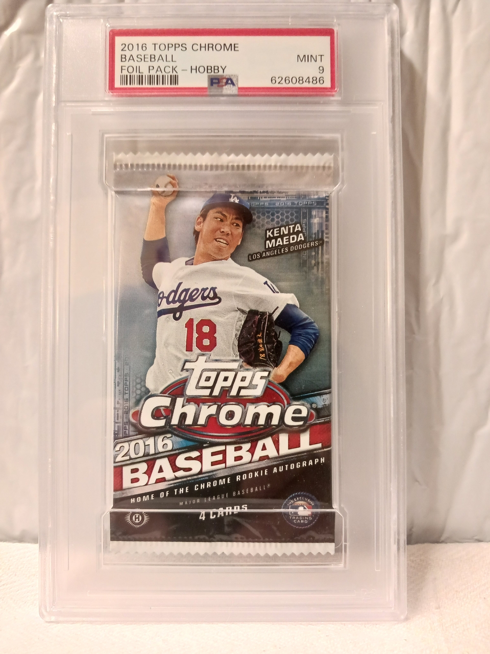 2016Topps Chrome FOÌL Baseball Pack SLABBED PSA MINT 9
